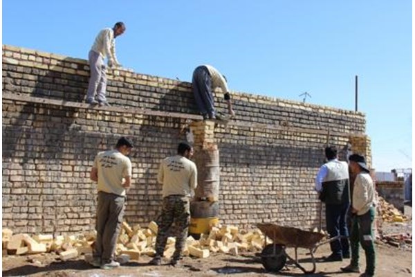 احداث خانه برای روستاییان محروم به همت جهادگران قمی در نوروز ۹۸
