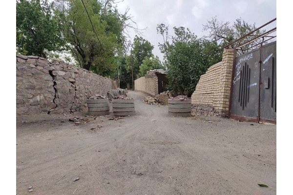 ریزش قنات در روستای منصورآباد بخش دستجرد + تصاویر