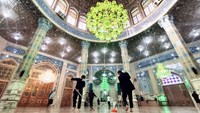 مراسم غبارروبی و عطر افشانی مسجد مقدس جمکران به روایت تصویر