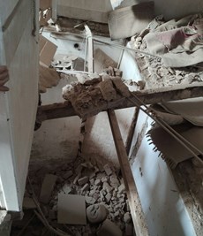 انفجار منزل مسکونی در قم+تصاویر