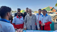 استاندار قم از پایگاه های خدمات بشردوستانه جمعیت هلال احمر استان قم بازدید کرد 